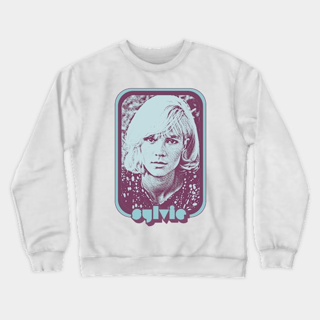 Sylvie Vartan /// Francophile Retro Aesthetic Design Crewneck Sweatshirt by DankFutura